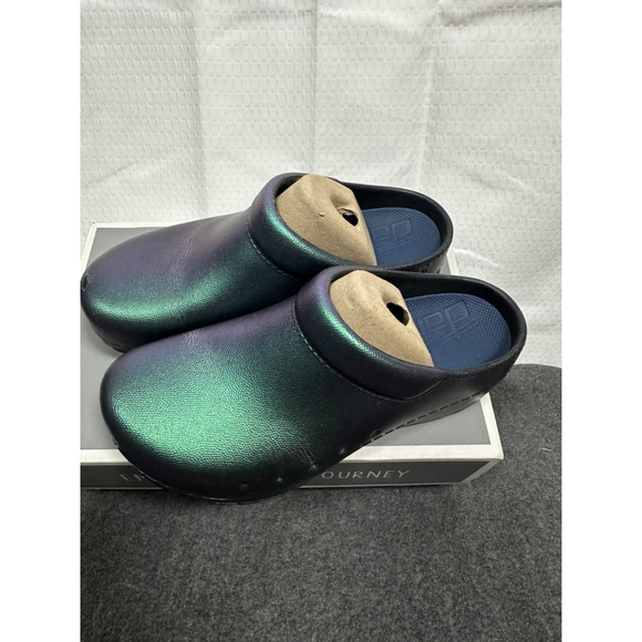 Dansko Kane Clogs Black Iridescent Size 36 NIB Flawed 514-5110200 Slip On - Picture 2 of 7